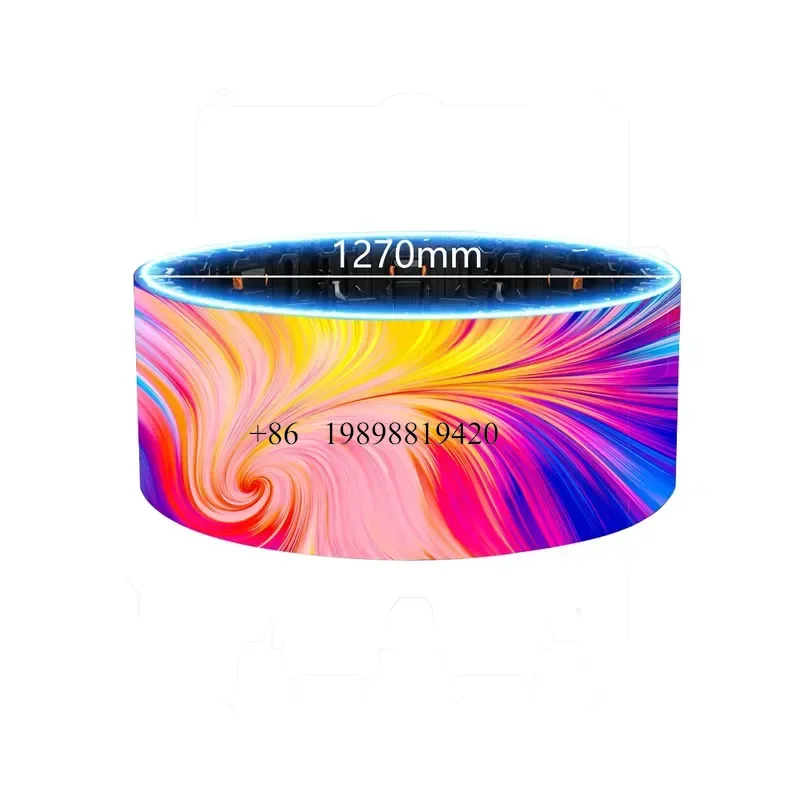 Wmwmnu for P2.6 P2.9 Indoor Rental Creative Shape Led Display Screen S Shape Curved Circle Column Led Video customized produc