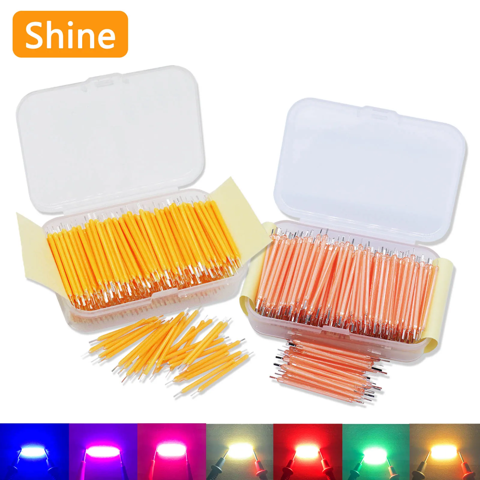 10~1200pcs 3V Filament LED 38mm LEDS Edison Light Bulb Decoration Home Wedding Party Camping Lighting Diod Accessories