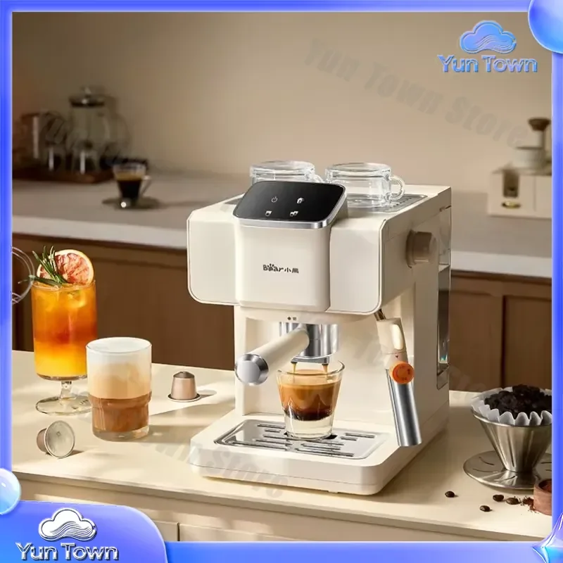 Compact Semi-Automatic Espresso Machine for Home Use Hot and Cold Dual Brew No Preheat Fast Brewing Ideal Gift for Coffee