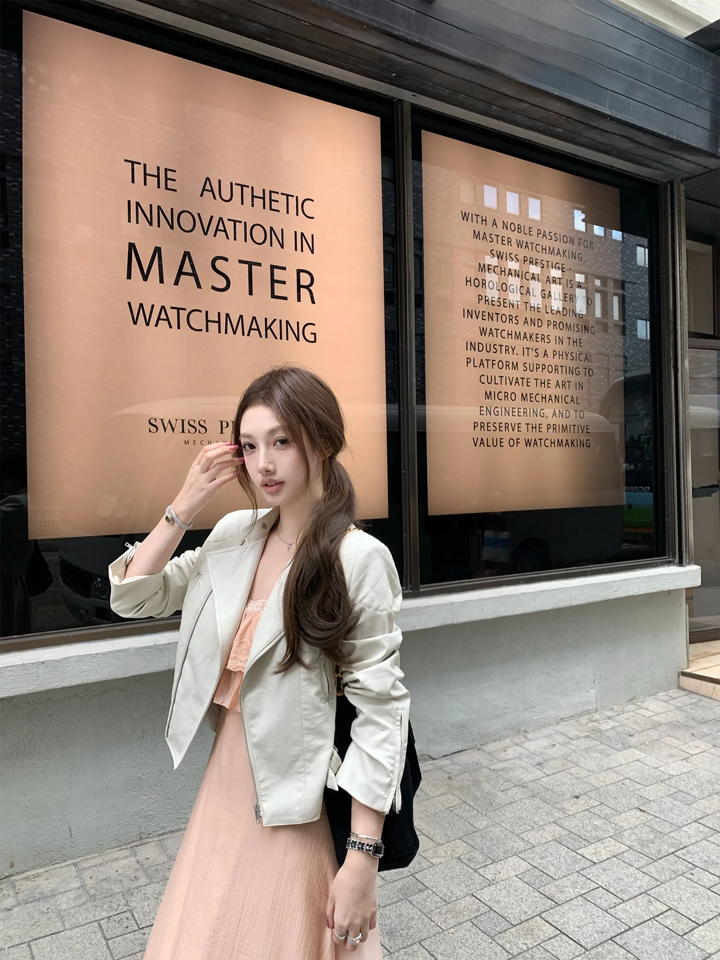 Damska kurtka skórzana Slim Fit z metalowym zamkiem błyskawicznym, wiosenna, luźna, z poliestru i PU, krótka.