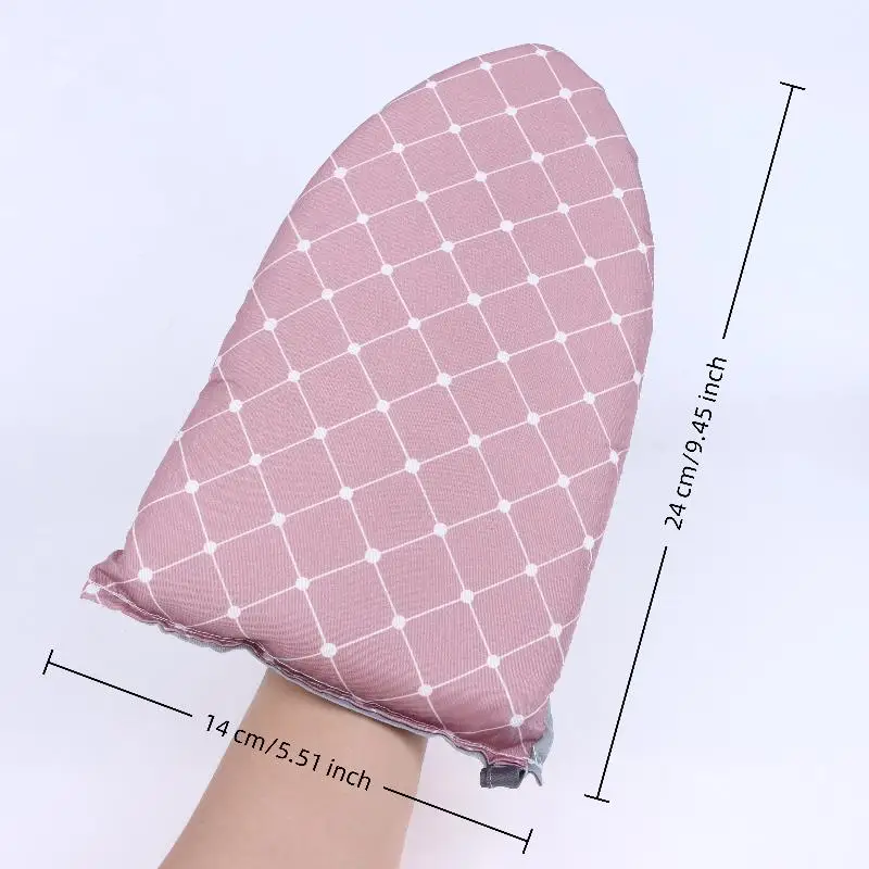 Mini Ironing Board Set with Anti-Scald Gloves Heat-Resistant Stain-Resistant Iron Pad Cover Washable Design for Clothing Store