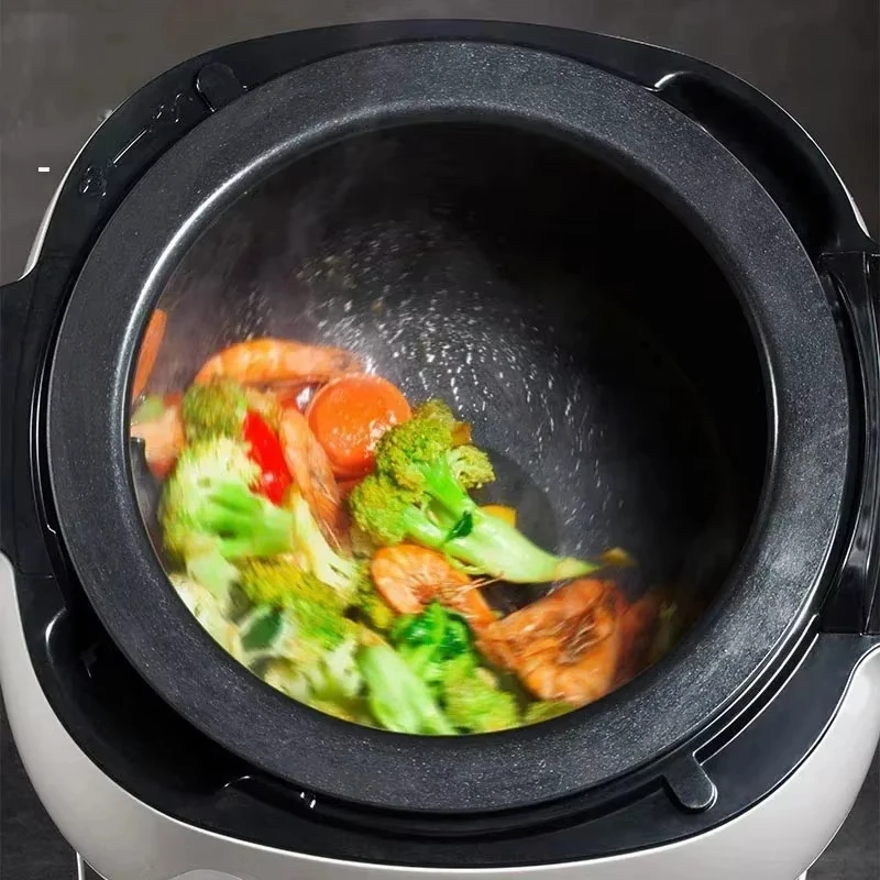 

2000W Electric Wok Pot - Intelligent Automatic Non-stick Multifunctional Stir Frying Cooker Machine for Household Cooking 220V