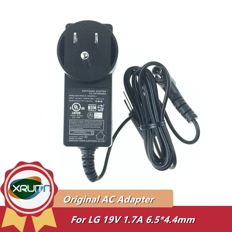 Genuine ADS-40FSG-19 19032GPCU-1 Switching Adapter 19V 1.7A EAY62790012 For LG 27EA63 E2442TC 27EA63 E2249 E2442 Monitor Charger