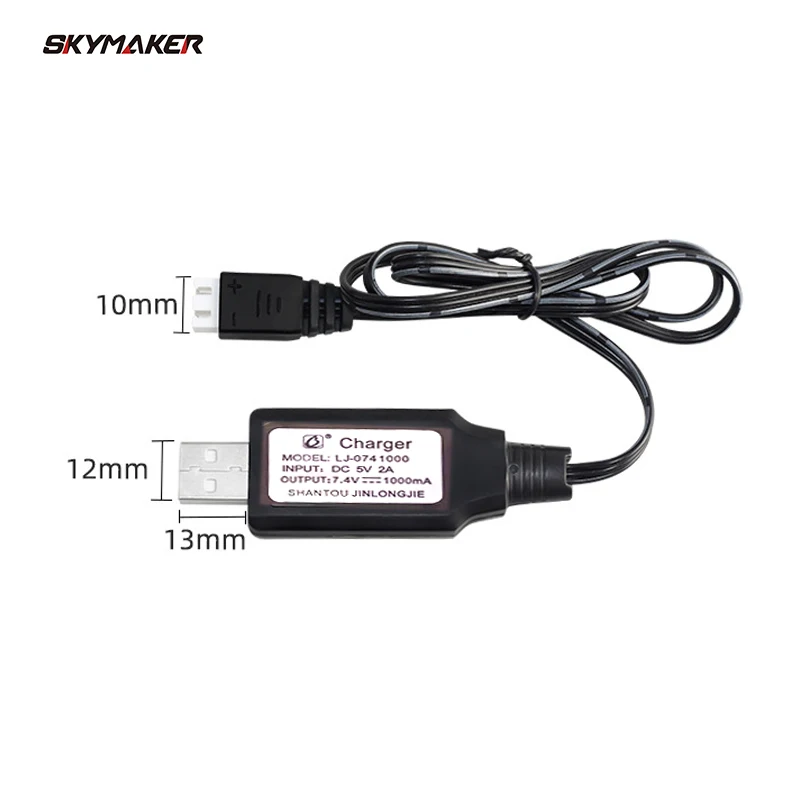 3in1 2S LiPo Battery 7.4V Charger Cable For SYMA Hubsan H501S H501A H502S H216A Accessories Battery parallel USB Charger Adapter