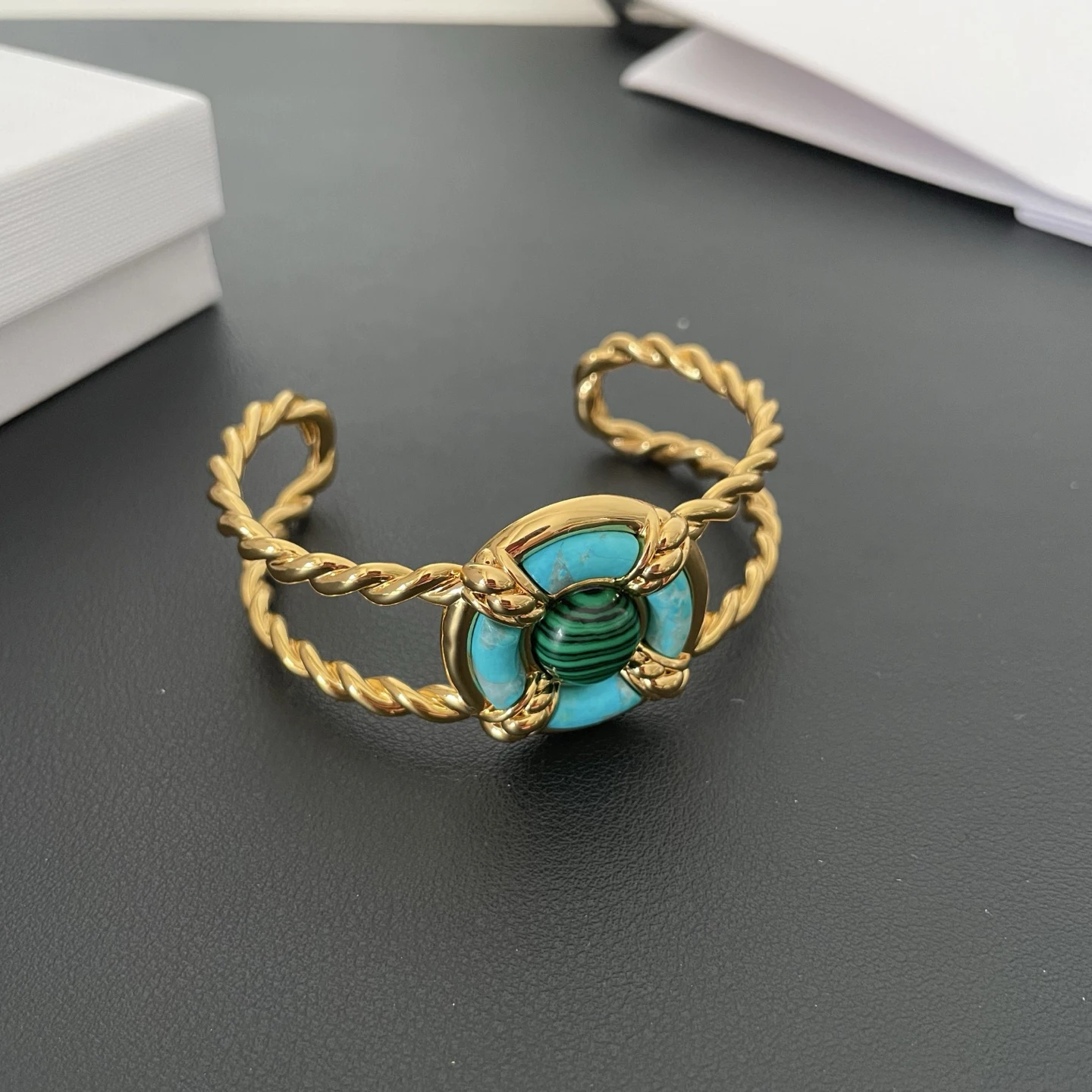 Fashion Brand Turquoise Pendant Necklace Bracelet Woman Europe Top Quality Jewelry Accessories