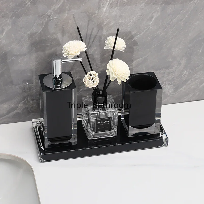 Bathroom toiletries Hand sanitizer bottle Press type lotion bottle Bathroom accessories Jewelry storage tray Cotton swab box