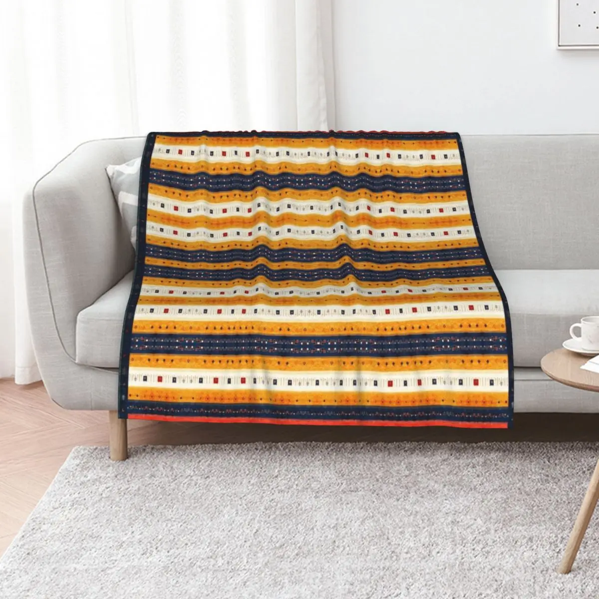 Heritage Traditional Bohemian Moroccan Fabric Autumn Fall Color Style Throw Blanket Warm Cute warm winter Blankets