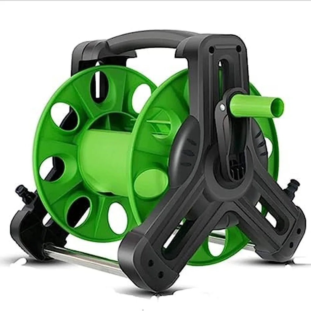 1Pc Portable Plastic Water Hose Reel Rack Wall Mounted Garden Storage Bracket For Outdoor Pipe Organizer Cart