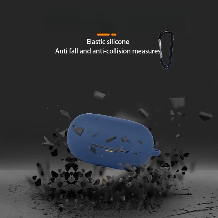 For SoundPEATS Clip1 Case Solid Color Silicone Shockproof Bluetooth Earphone Cover for SoundPEATS Clip 1 hearphone box fundas view 4