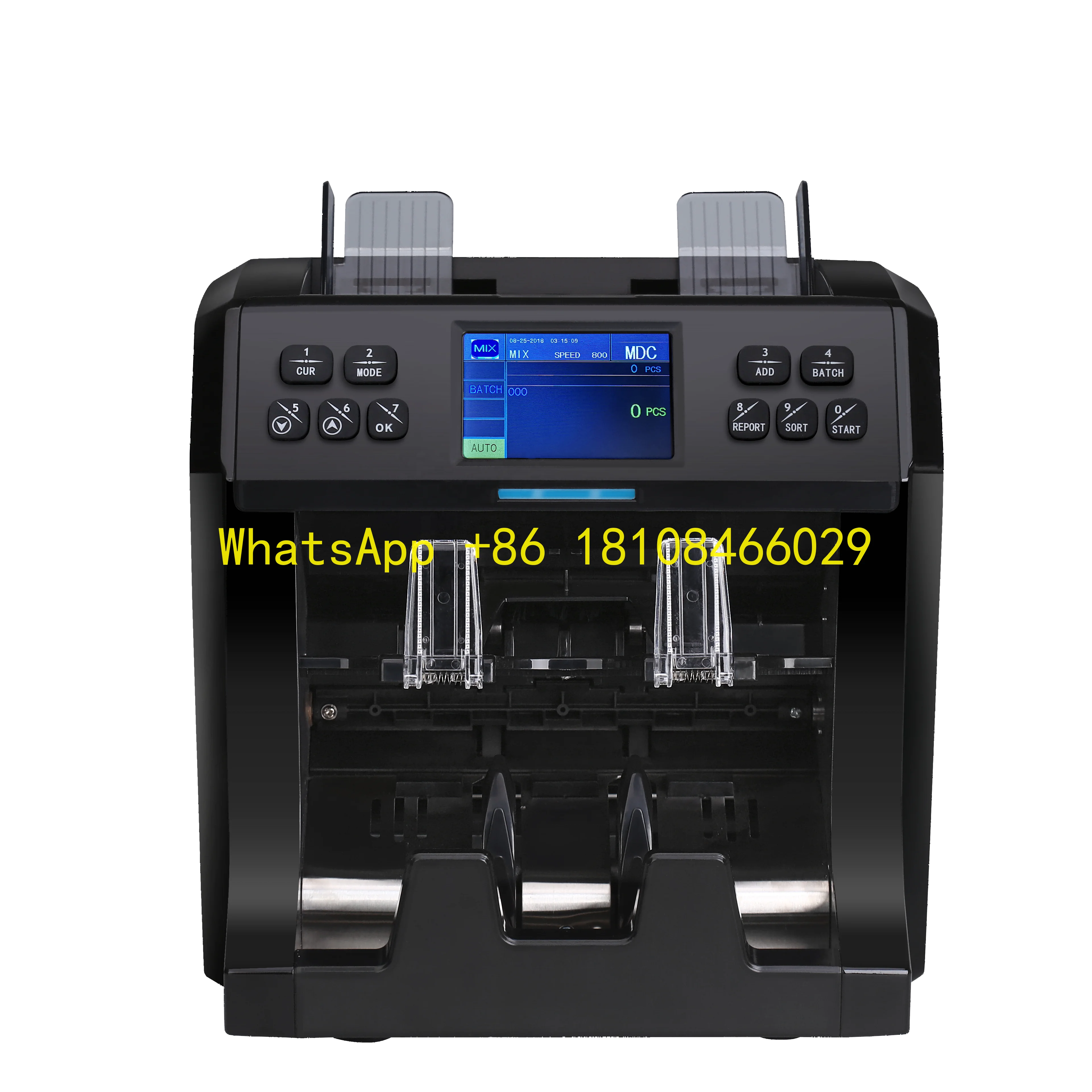 XAF AED KHR THB KRW USD Geldteller Bill Tellers WT-800 CIS ed Valutawaarde Bankbiljet Tellen Machine COP XOF