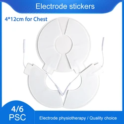 Reusable Face Breast Electrode Pads for Electric Tens Acupuncture Digital Therapy Machine Slimming Massager for Face Massager