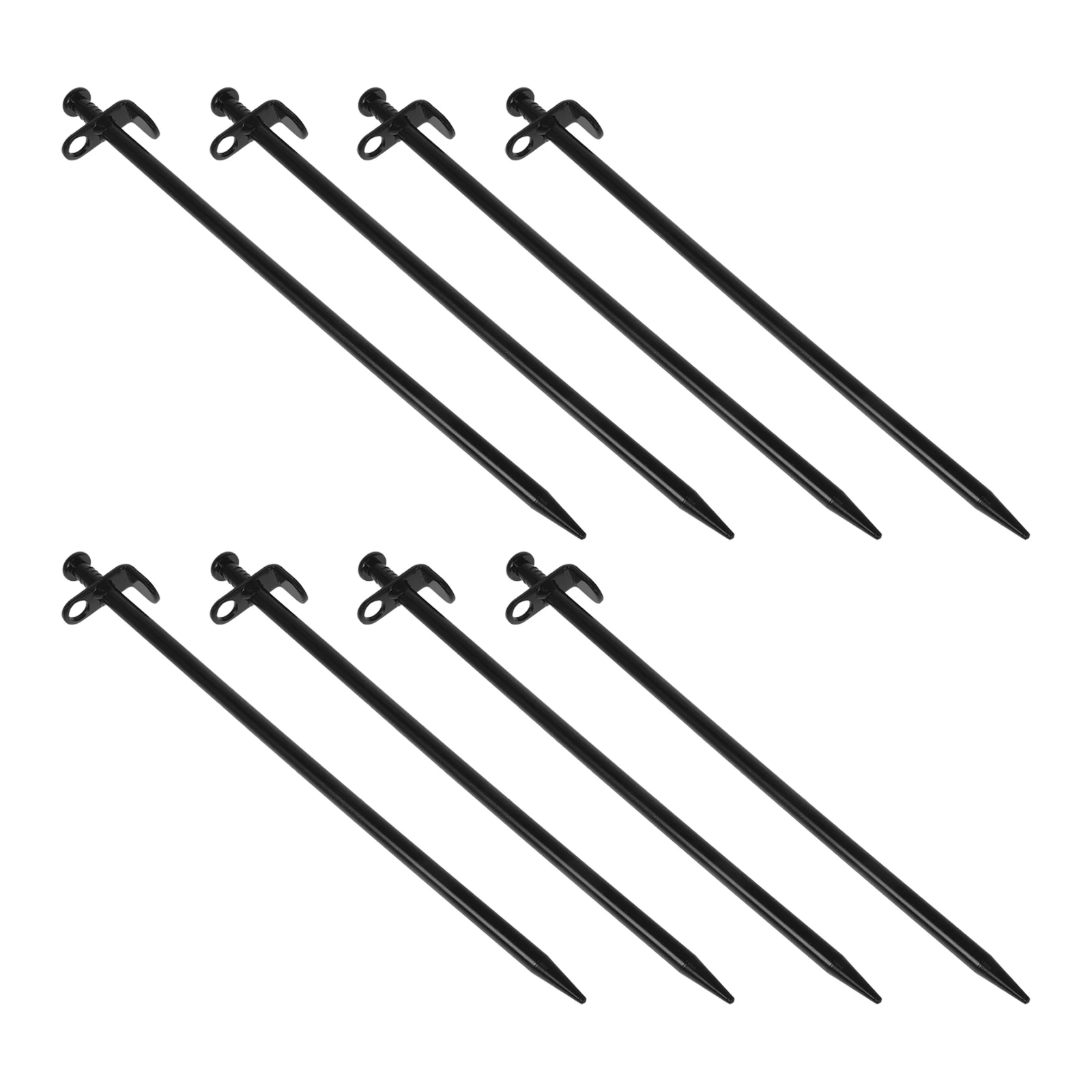 

8pcs Heavy Duty Carbon Steel Tent Stakes Camping Tarp Hooks Ground Anchors Lawn Pegs Beach Snow Strong Durability