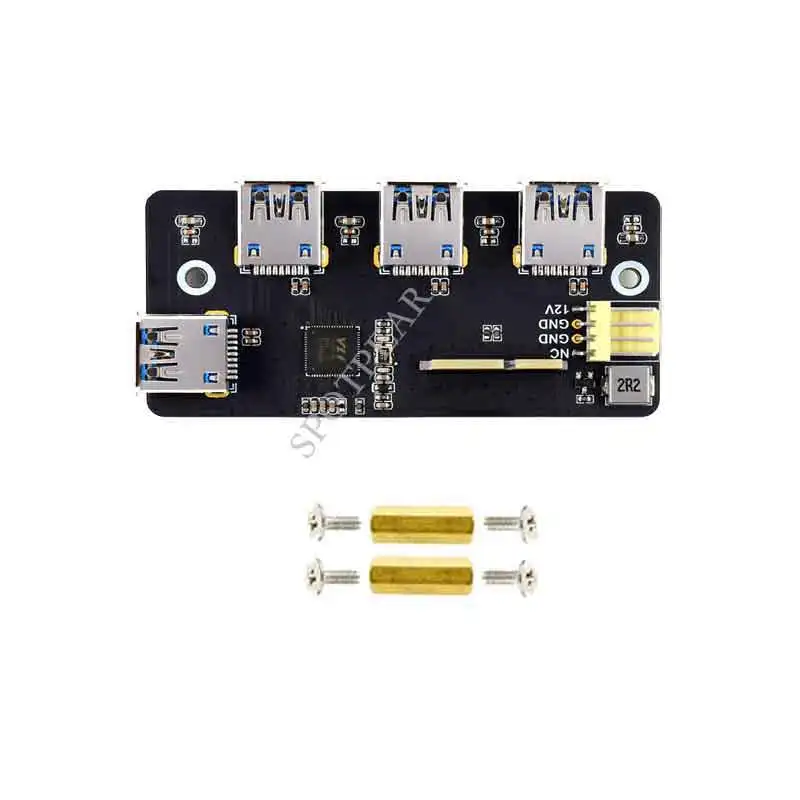 Raspberry Pi Compute Module 4 CM4 IO Board PCIe TO USB 3.2 Gen1 Adapter 4x HS USB