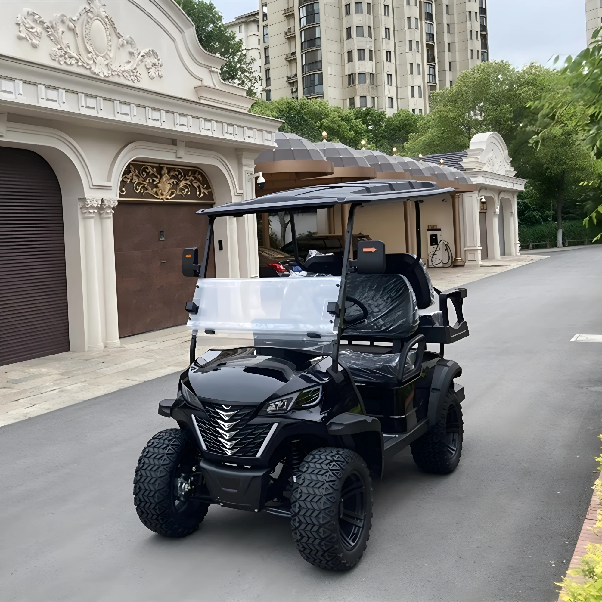 Golf Course Car New Energy Car Mini Electric Car Club Light Bus Electric Hunting Car 2024 Latest Model Direct Supply From Manufa