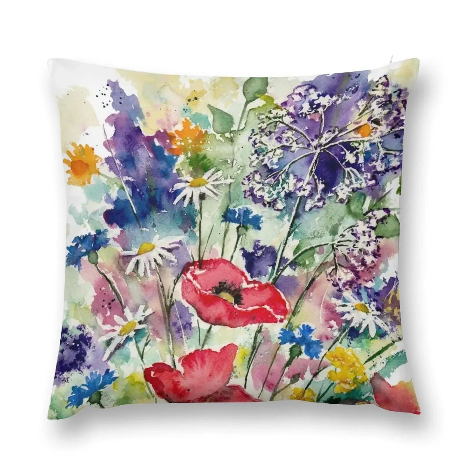 

Spring Flowers Watercolor Throw Pillow Cushion Cover Set New year Luxury Pillow Cover Decorative pillowcase pillow