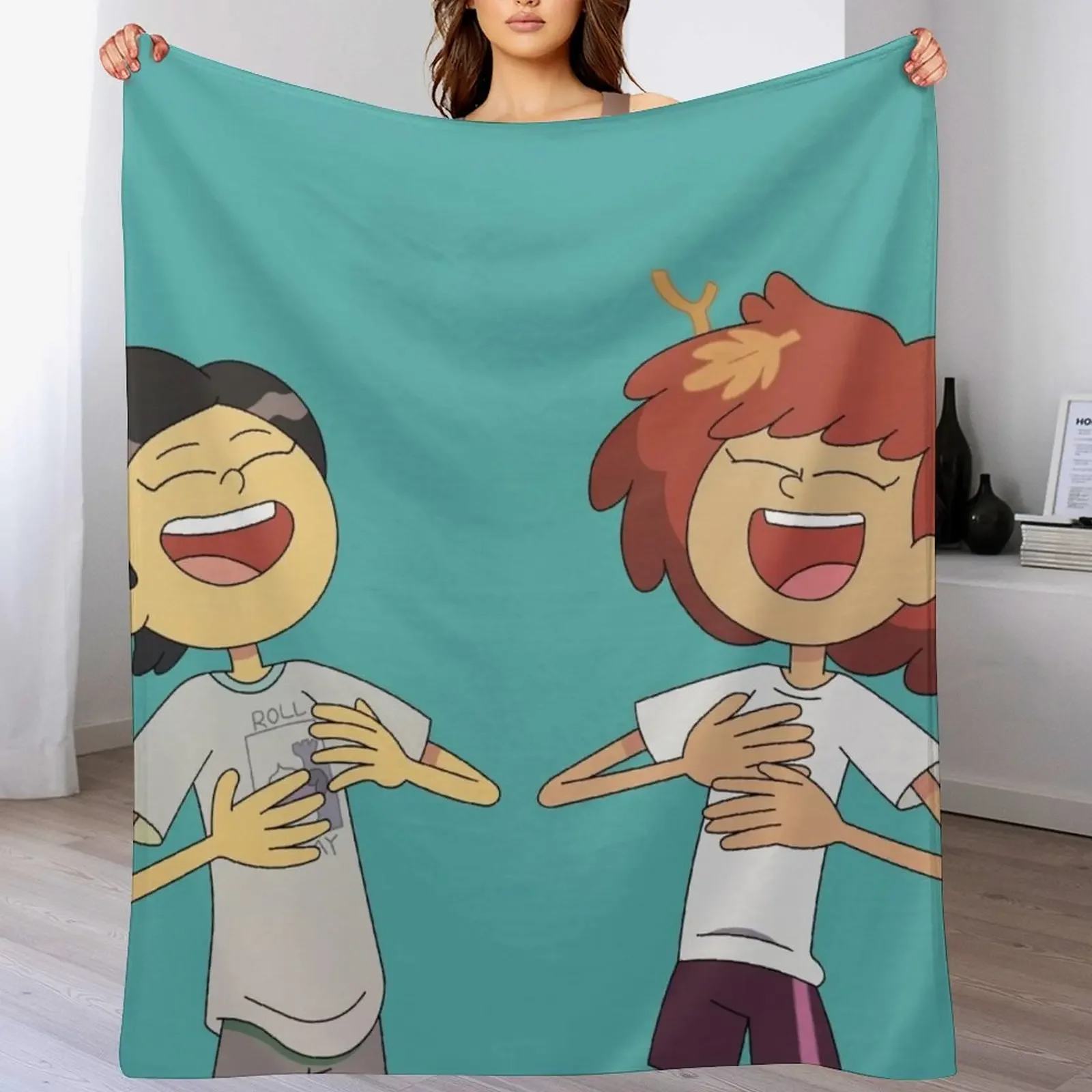 

New Anne and Marcy | Amphibia Throw Blanket blankets and throws Winter beds Vintage Travel Blankets