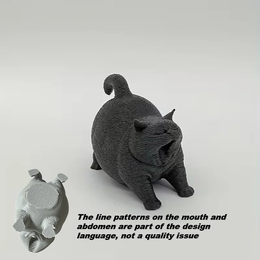 1 stuk giechende kattenbeeldje, compact bureaudecoratie voor thuis, kantoor, auto, perfect cadeau voor kattenliefhebbers (Kerstmis, Halloween, verjaardag)