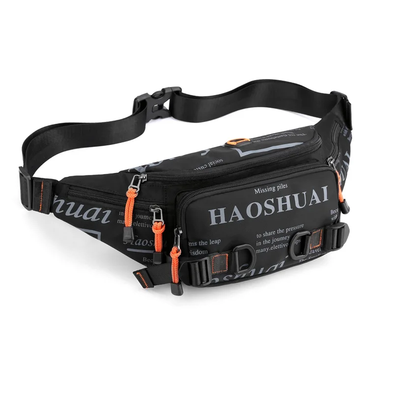 Waterproof Unisex Waist Bag Outdoor Fanny Pack Crossbody Bags For Man Chest Belt Bag Travel Mobile Phone Bag Nylon Chest Pack