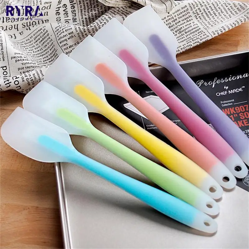 Translucent Silicone Cream Baking Scraper Non-deformable Non-Stick Butter Cooking Kitchen Mixer Dumplings Pastry Scrapers Mold