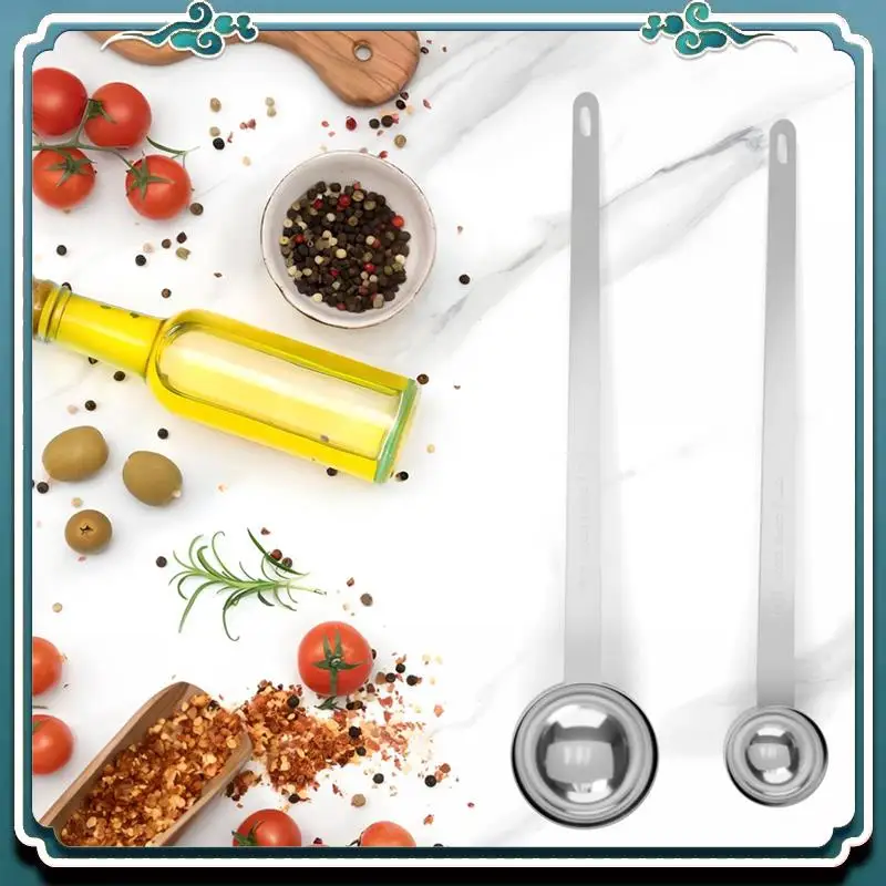 Premium 2PCS 2 Tablespoon Coffee Scoop,9.5Inch Long Handle Measuring Spoon,Two Tbsp (15 Ml) Coffee Scooper,Stainless Steel Scoop