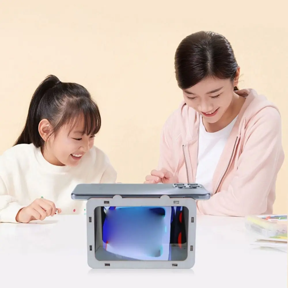 Funny DIY 3D Projection Television Technology Small Production Originality Scientific Handmade Materials Projector Children's