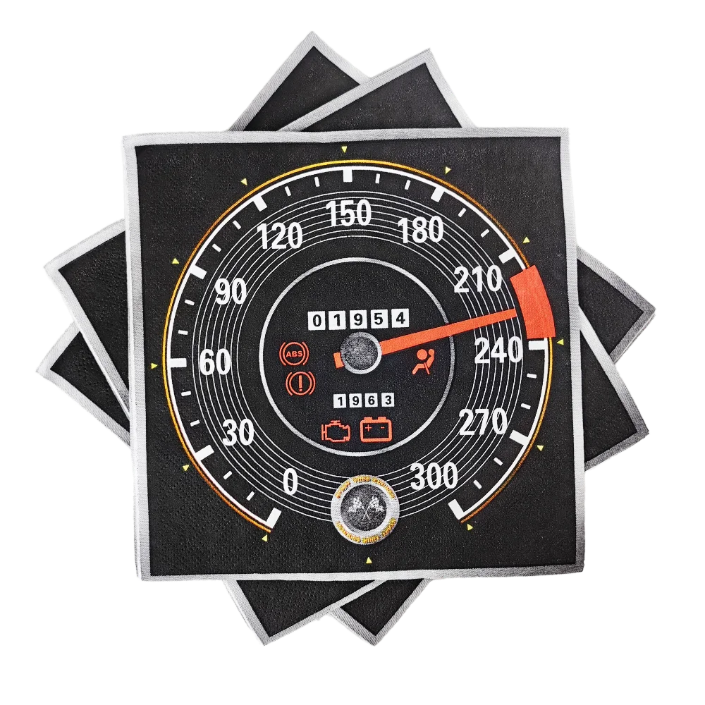 20/40/60Pcs Racing Auto Thema Papier Servietten Einweg Karierten Flagge Rad Reifen Serviette Kinder Männer Geburtstag decor Party Liefert – Detail 4
