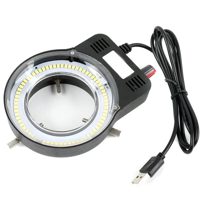 70 LED SMD High Intensity Lighting USB Ring Light Adjustable Fill Light for Stereo Trinocular Microscopes & PCB IC Repair Camera