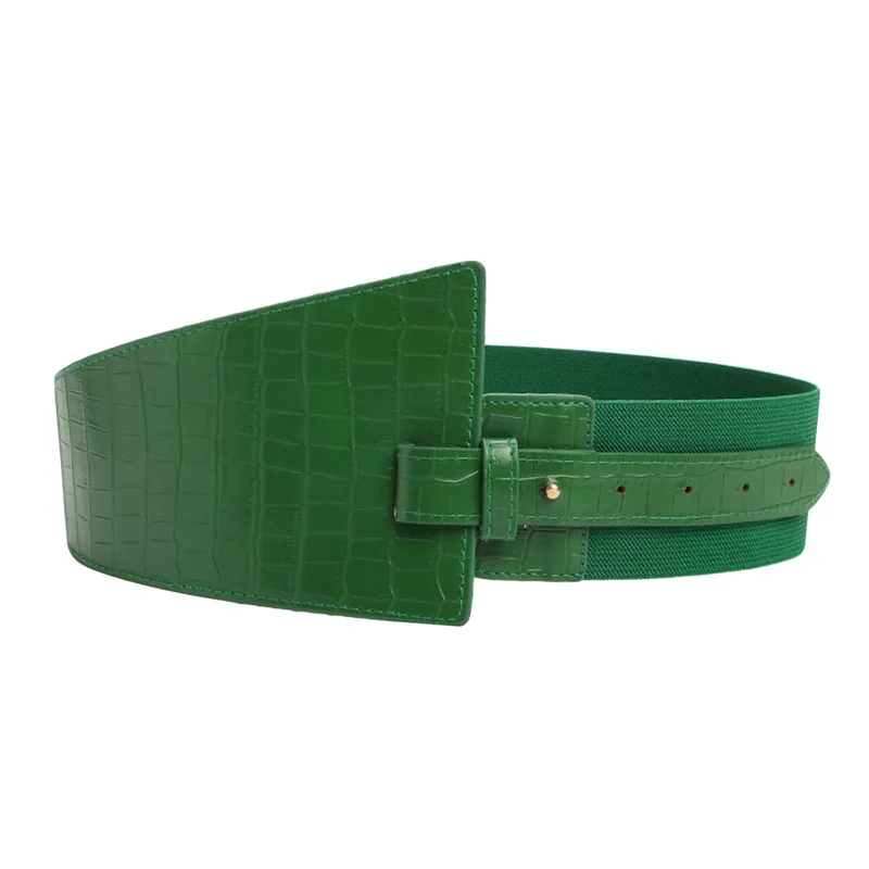 Women\'s runway fashion PU leather bag Cummerbunds female Dress Corsets Waistband Belts decoration wide belt