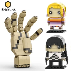 Bricklink Ideas Addamsed Family Devil's Hand Thing Movie Action Figures Wednesday And Wolf Girl Bricks Head Building Blocks Toys