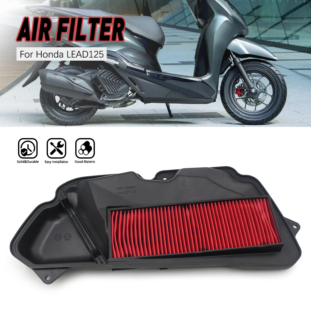 

Motorcycle Engine Air Filter Cleaner Intake Filter for Honda LEAD125 LEAD 125 2022 2023 2024
