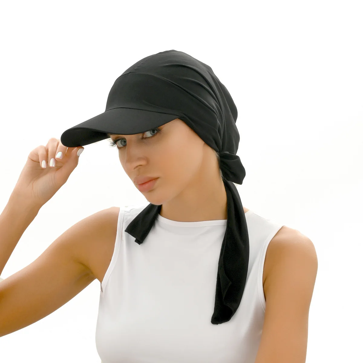 Gorros de verano para mujer, Hijabs musulmanes, sombrero de bola Base de Color sólido, ropa elástica de Ramadán, deporte al aire libre, bufanda de