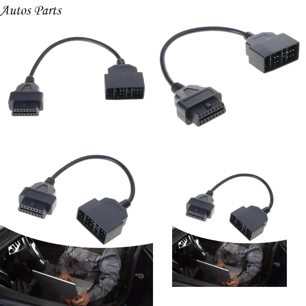 

57BA Flexible OBD2 22 Pin Pin Diagnostic Cable Car Diagnostic Connector Vehicle Diagnostic Extension Cable for Vehicles