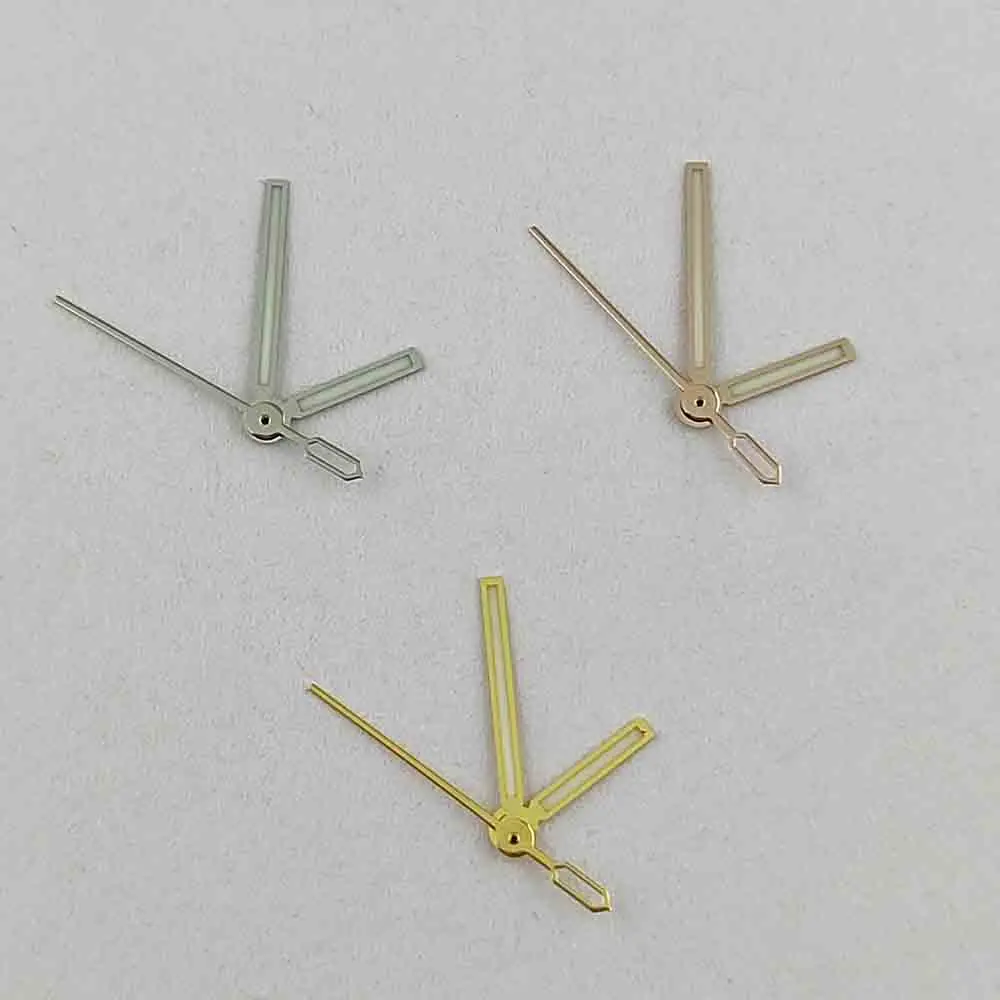 Часы NH35 Стрелки сине-зеленые Светящаяся указка мужские и женские стили размер 7,5*7,5*11,5 мм/9,5*14*14 мм