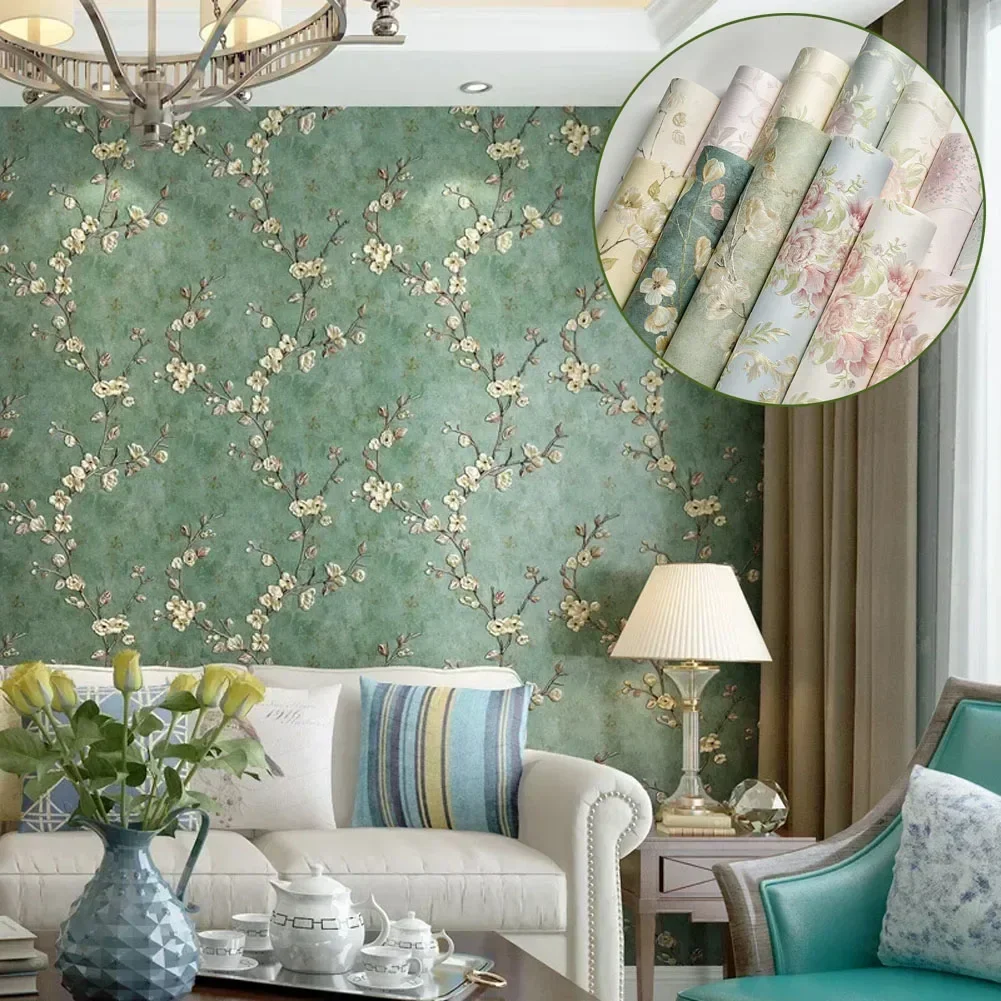 1 Roll Modern Simple Wallpaper Bedroom 3D Living Room Vertical Stripe Non Woven Wall Cloth European TV Background Wall Paper