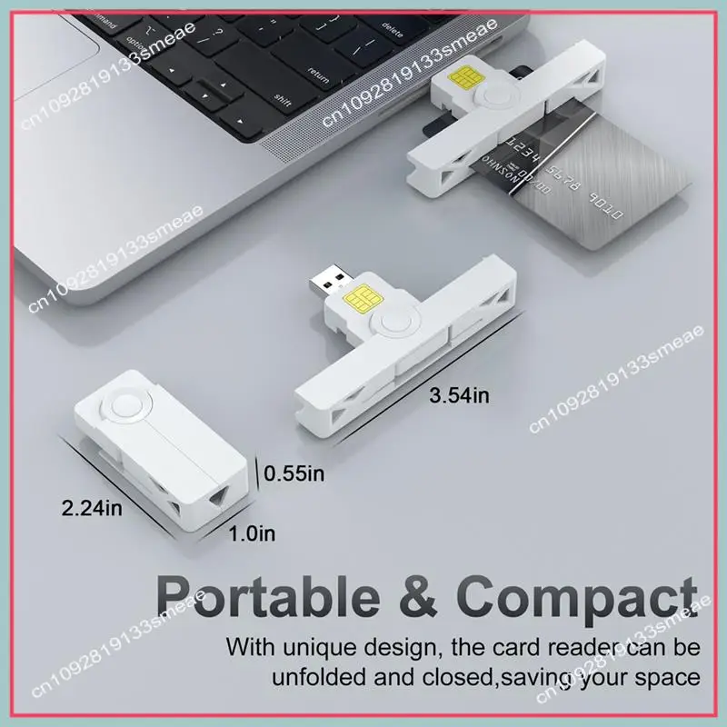 

N94R CAC Card Reader USB C Smart Foldable DOD Type C Общий доступ Устройство считывания налогов SIM/ID/Bank для телефона, ноутбука