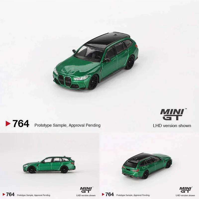 

1:64 MINIGT 764M3 Competition Touring Lsle Of Man зеленый металлик литая под давлением диорама модель коллекция миниатюрные игрушки