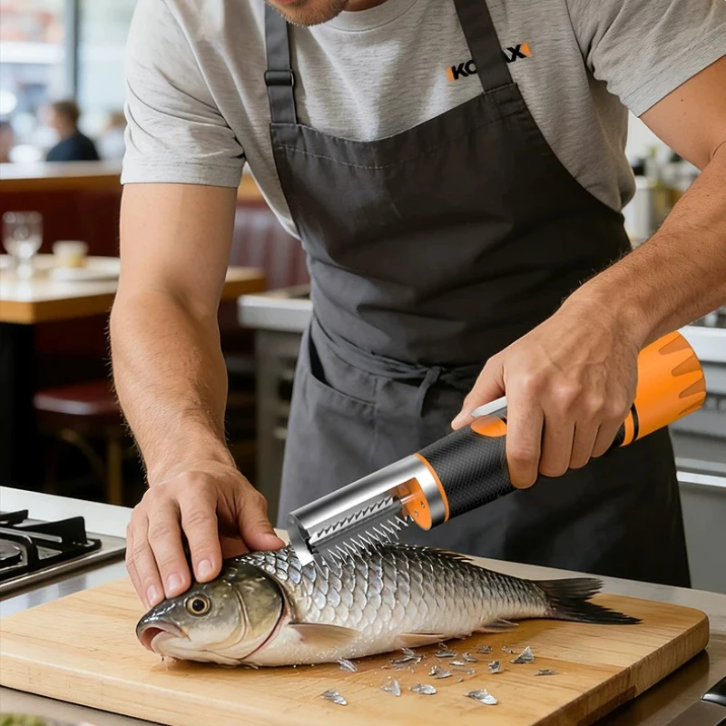 Electric Seafood Tool for Effortless Fish Scale Cleaning 7500 RPM Fish Scale Planer Fishing Scalers Scraper Fish Remover Cleaner