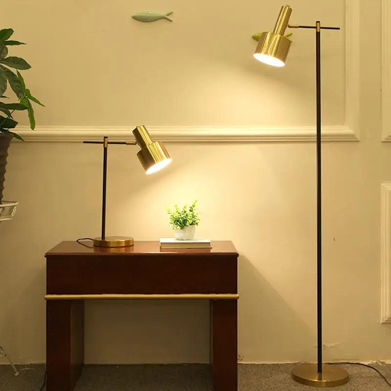 

Nordic LED Floor Lamp Modern Adjustable Standing Light for Living Room Bedroom Sofa Black/Gold Metal Home Decor Table Light