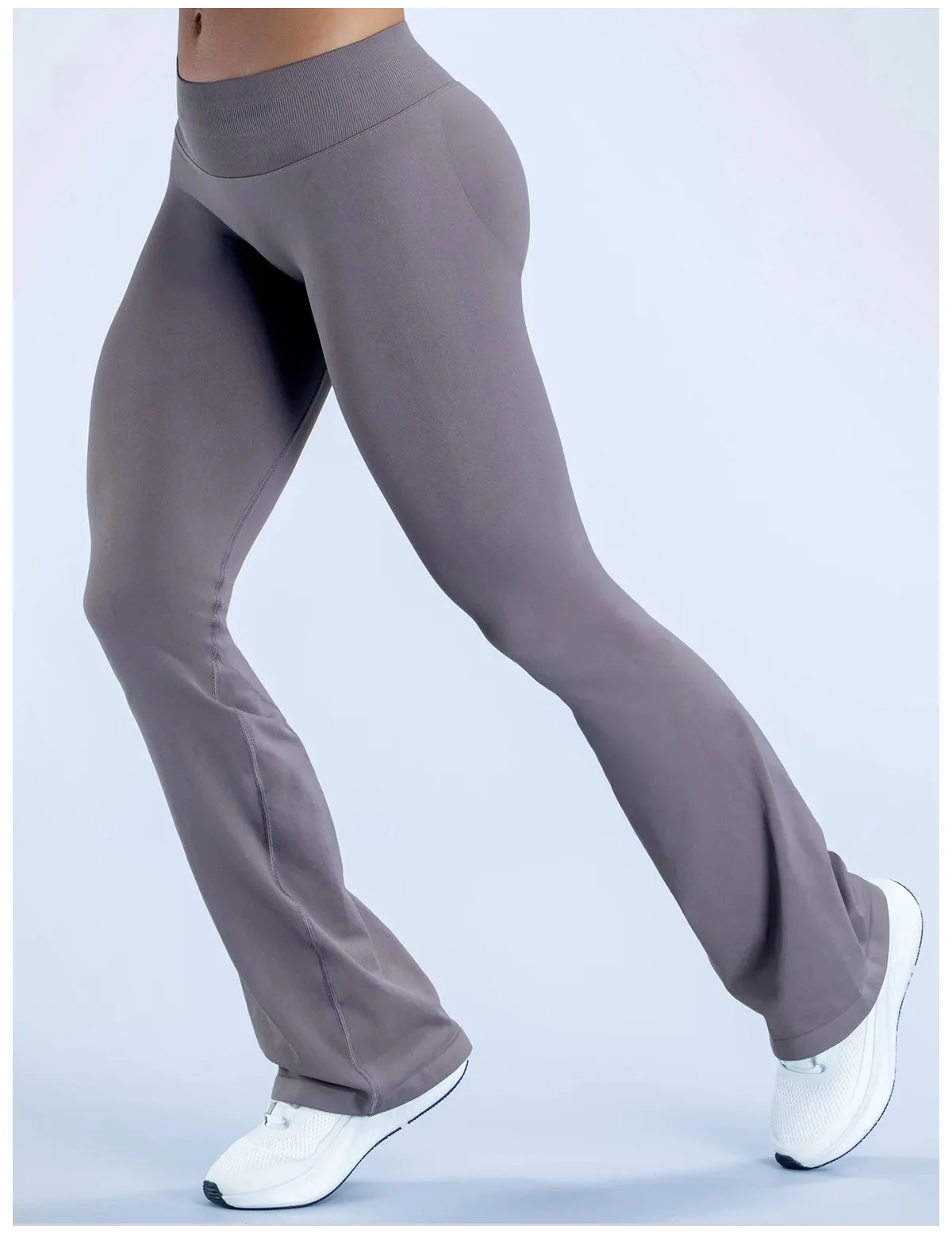 Denyf Impact Flares Scrunch Booty Damen Gym Leggings Nahtlose Fitness Workout Yoga Hosen Squat-Proof Modische Schlaghosen – Detail 14