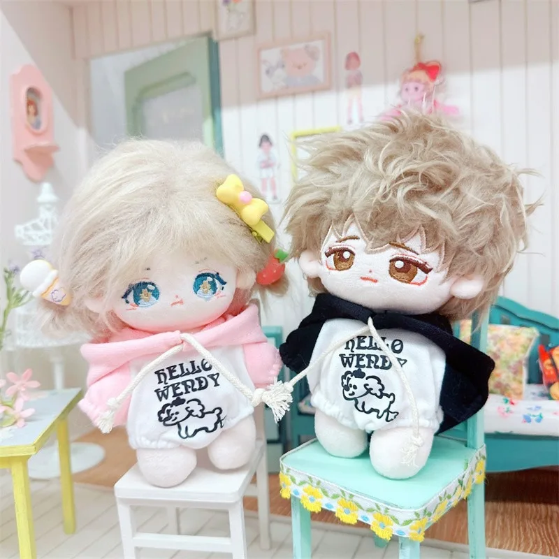 

10cm Doll Clothes Dog Jumpsuit Hooded Crawling Suit Hoodie Outfit Dolls Accessories for Cotton Idol Dolls Gift DIY Toys