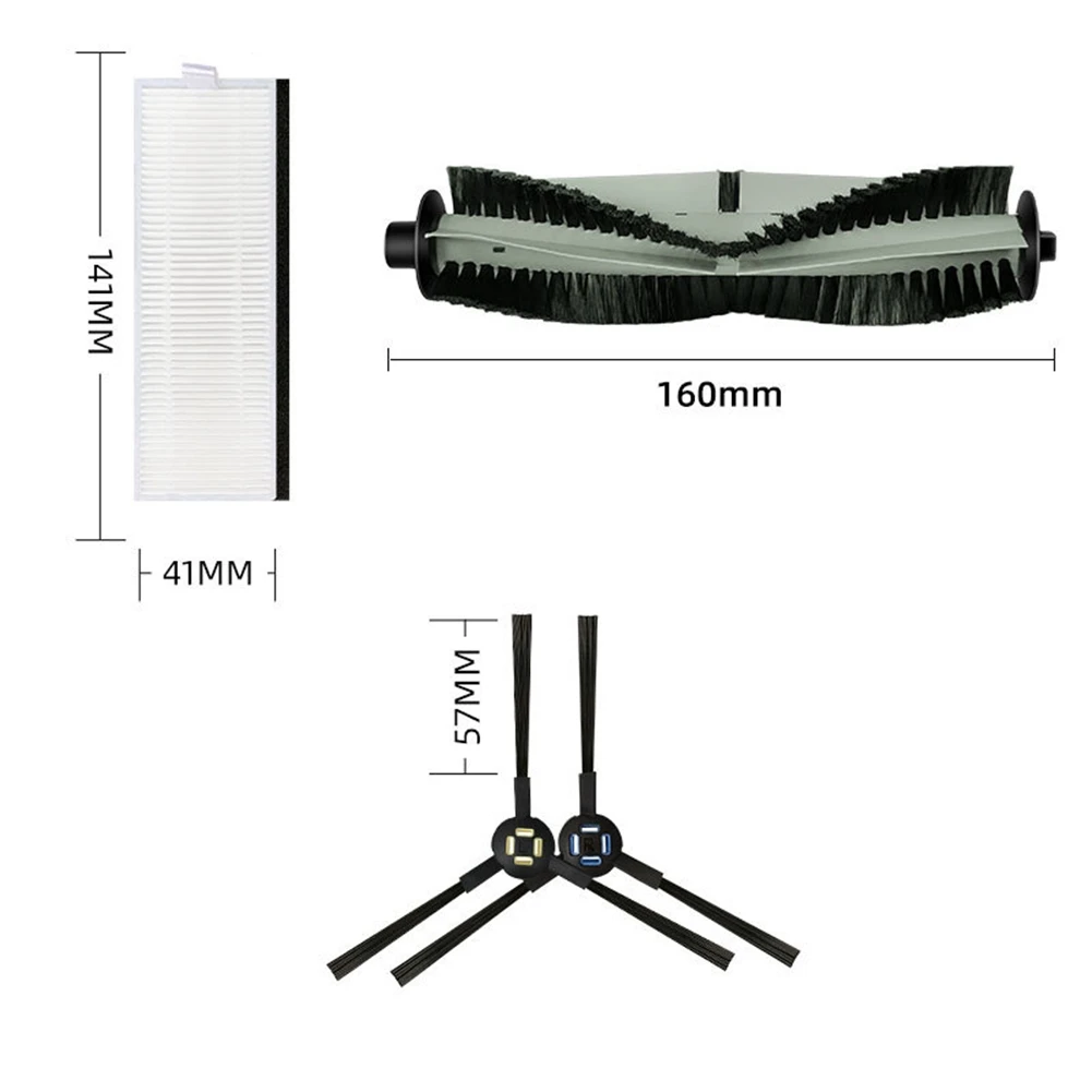 Brosse latérale principale et filtre Hepa pour aspirateur robot, pièces pour A7, A9S, V8S, X750, X800, X785, V80, SSR1, SSRA1