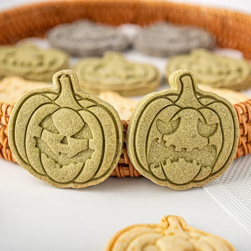 Halloween Pumpkin Expression Cookie Cutter Sugar Crafts Mold Cake Moulds Cookie Stamp Cutter Cake Baking Mould for Halloween