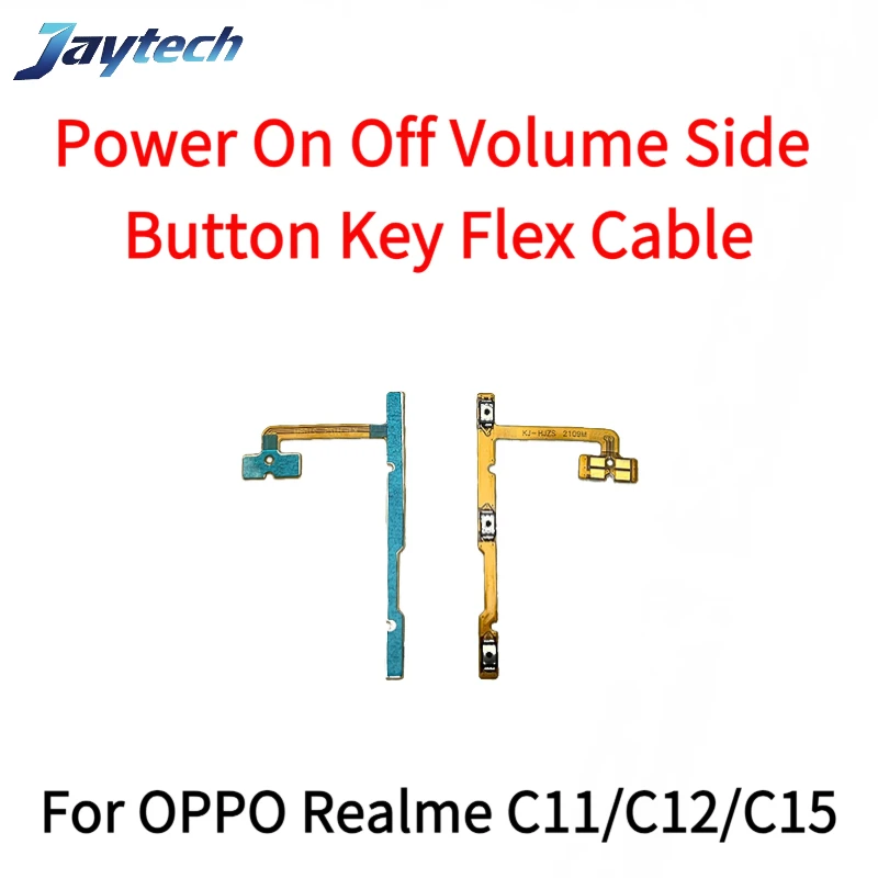 10PCS For OPPO Realme 7i 8 10 C15 C17 C20 C21Y C25Y C30 C33 C55 C65 C67 Power on/off Volume Key Button Flex Cable Ribbon