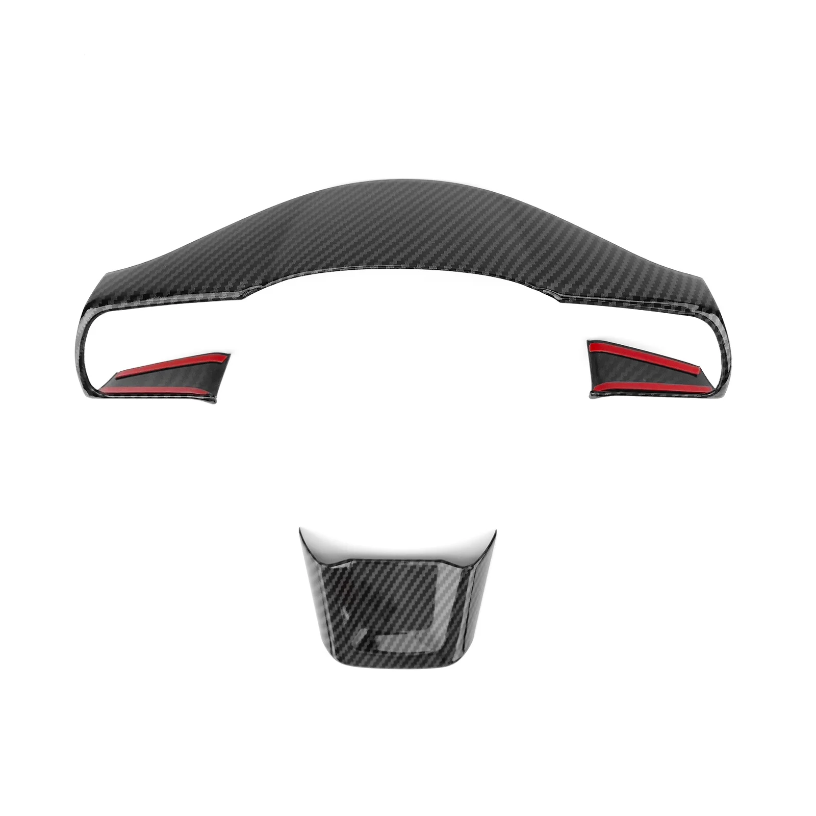 

Carbon Fiber Style Steering Wheel Button Frame Cover Trim Stickers For Hyundai IONIQ 5 2025 PE Auto Interior Accessories