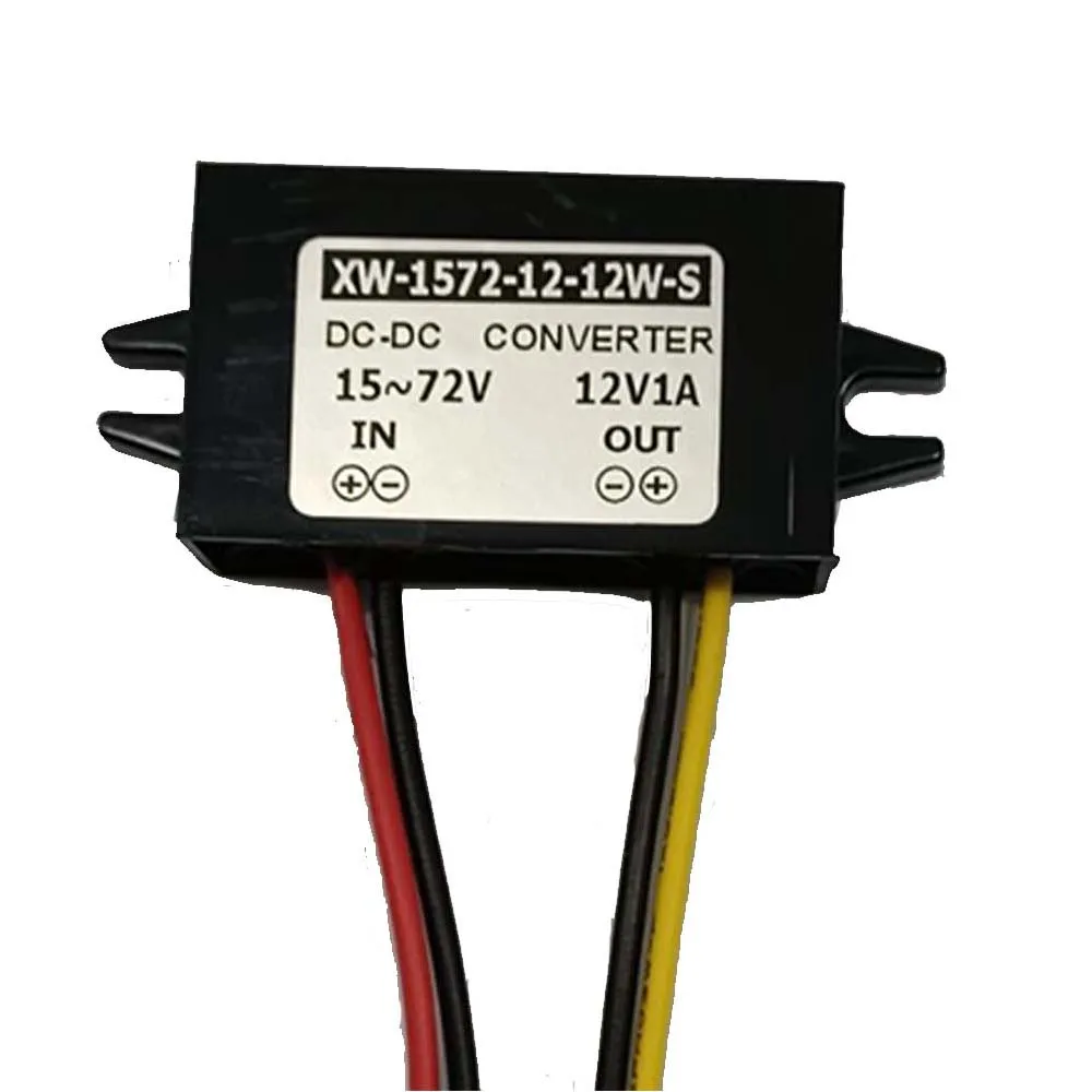 DC 15V-72V 24v 36v 48v 60v 72v  to 12V 1A 1.5A 12W 18W Step Down Voltage Regulator Buck Converter Transformer for Car Device