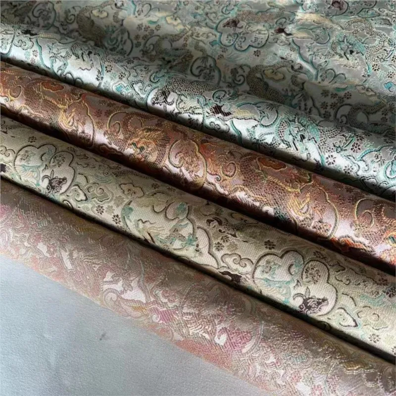 

High-precision new Chinese-style imitation brocade jacquard fabric Hanfu paired with a coat