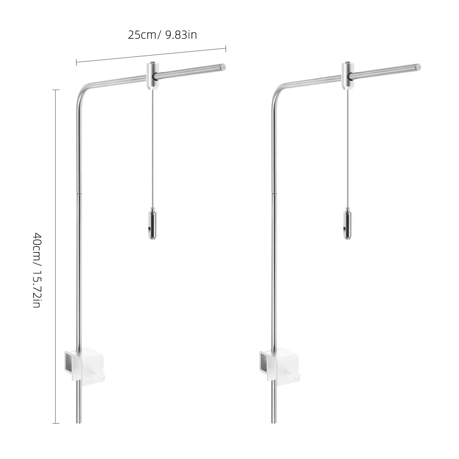 Support de lumière pour aquarium, filtre de poisson, approvisionnement précieux, décorations, lumières LED pour petit argent, alliage d'aluminium T1