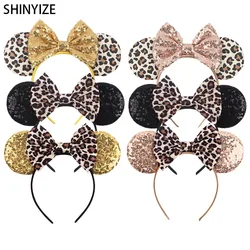 Fashion Classic Leopard Pattern Mickey Mouse Ears Headband 5