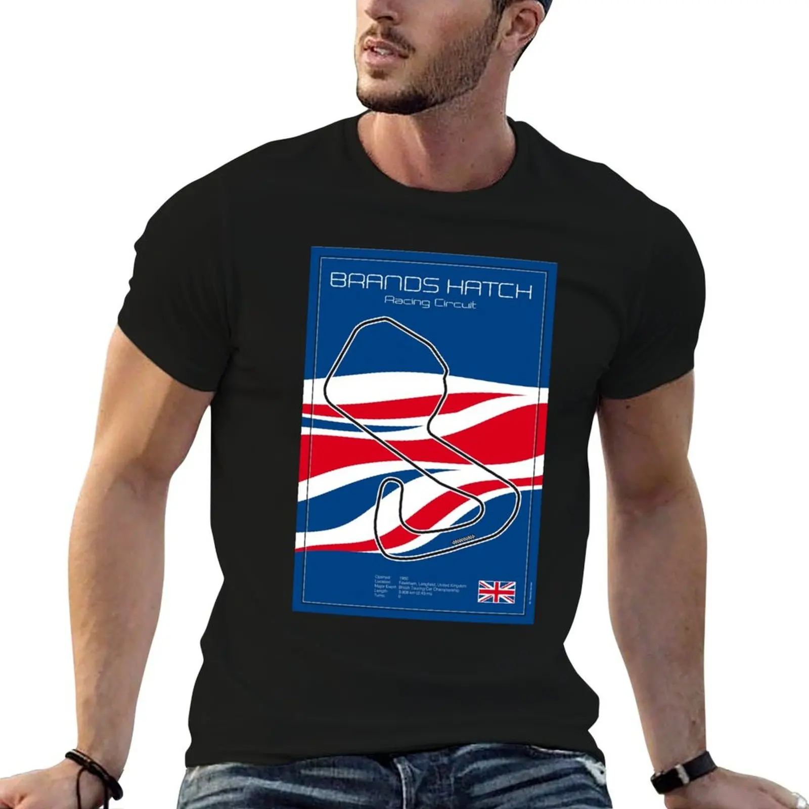 

Brands Hatch Race Track T-Shirt t shirt man cotton cotton t shirts high quality T-Shirt
