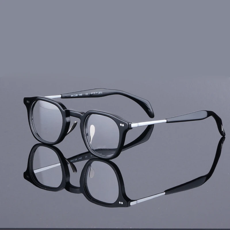 

Acetate Titanium Pilot Optical Eyeglasses for Men Women Design Glasses Frame Male Myopia Prescription Eyewear